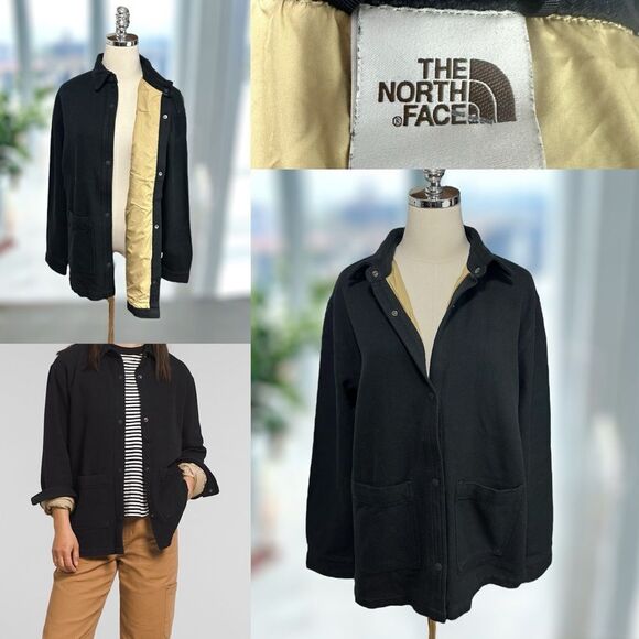 The North Face Valley Twill Utility Button Down Flannel Jacket Coat Parka Size L - Picture 1 of 12